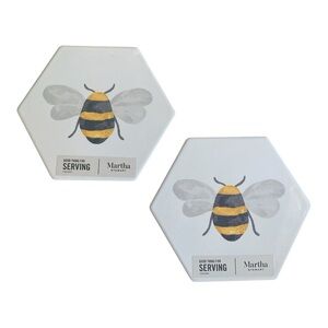 Martha Stewart White and Yellow Bee Trivets